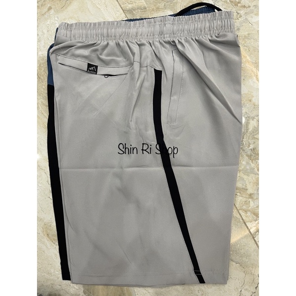 Quần short đùi dù lạnh nam pha màu mặc mát size 45-65kg