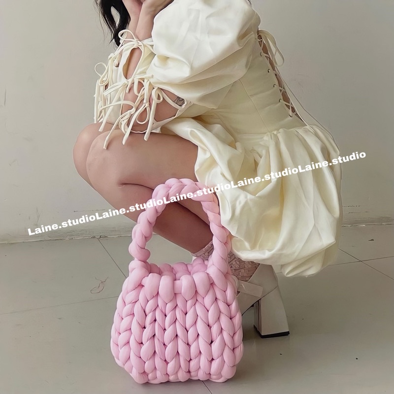 TÚI LEN BÔNG XÁCH TAY HANDMADE