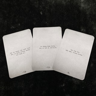 Bộ Bài Nhắc Nhở Haletu Black (Dark) (Guu Tarot Shop)