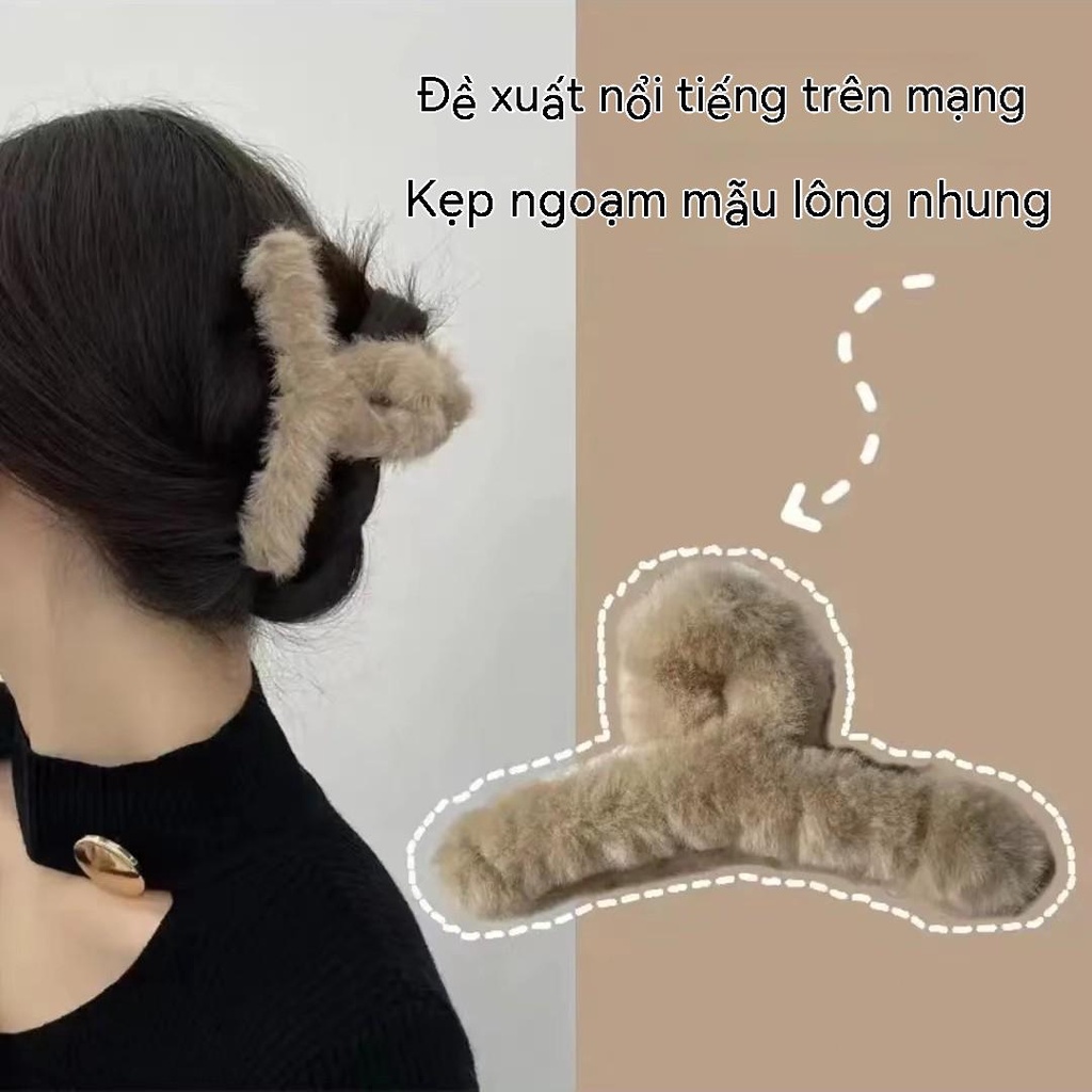Set 31 Kẹp Tóc Đuôi Ngựa Màu Cà Phê / Trà Sữa Dễ Thương