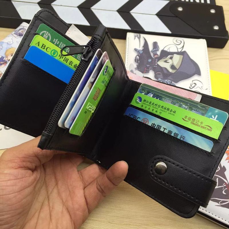 Ví Ngắn Đựng Tiền Xu Họa Tiết Hoạt Hình Anime Độc Đáo Cho Nam