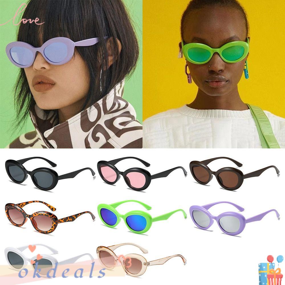 Kính Mát Hình Oval Phong Cách Punk Cổ Điển