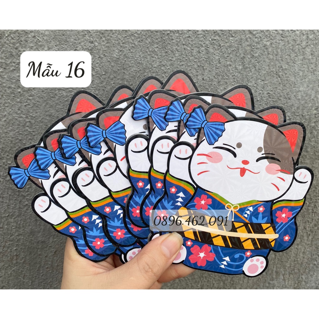 COMBO 10 BAO LÌ XÌ CHIBI, BAO LÌ XÌ MÈO THẦN TÀI, BAO LÌ XÌ TẾT 2023