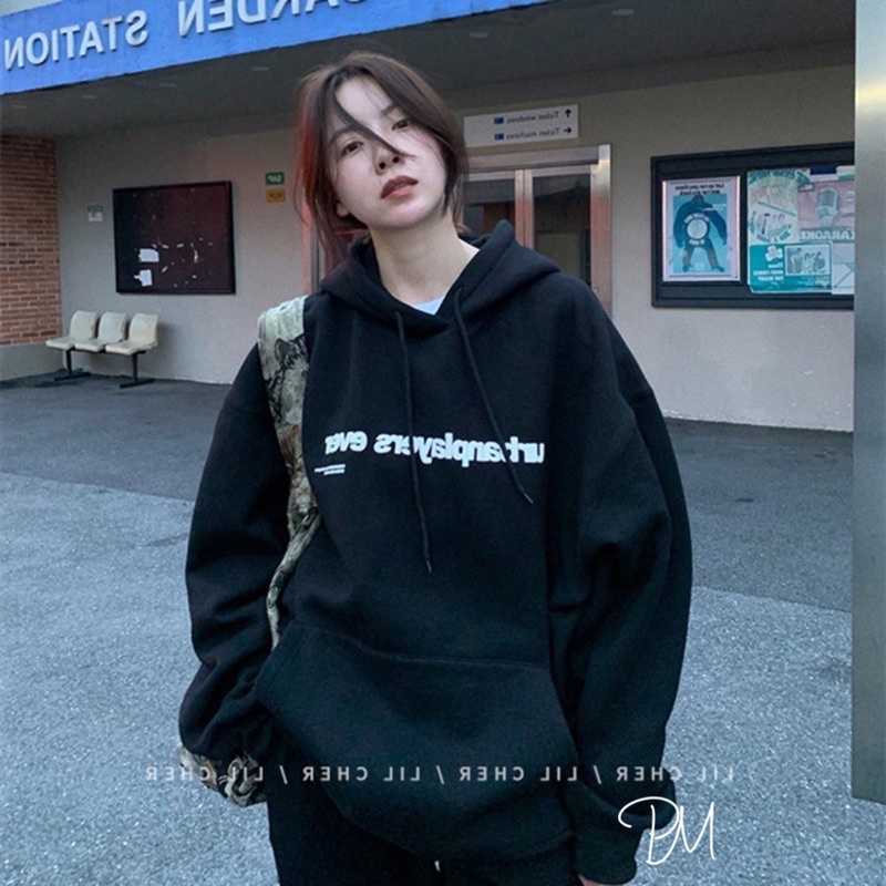 Áo hoodie dòng chữ ngược PM11