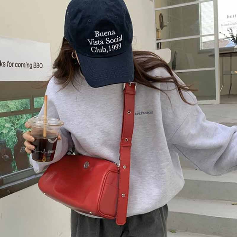 MISCHA Túi Xách Da PU Màu Trơn Thời Trang Cho Nữ