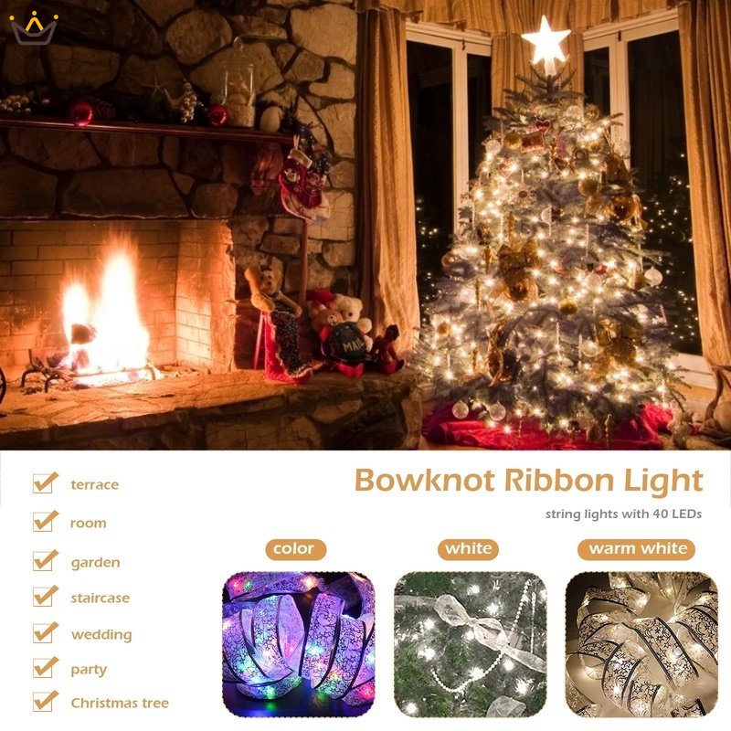 Dây đèn LED dài 4m để trang trí cây thông noel