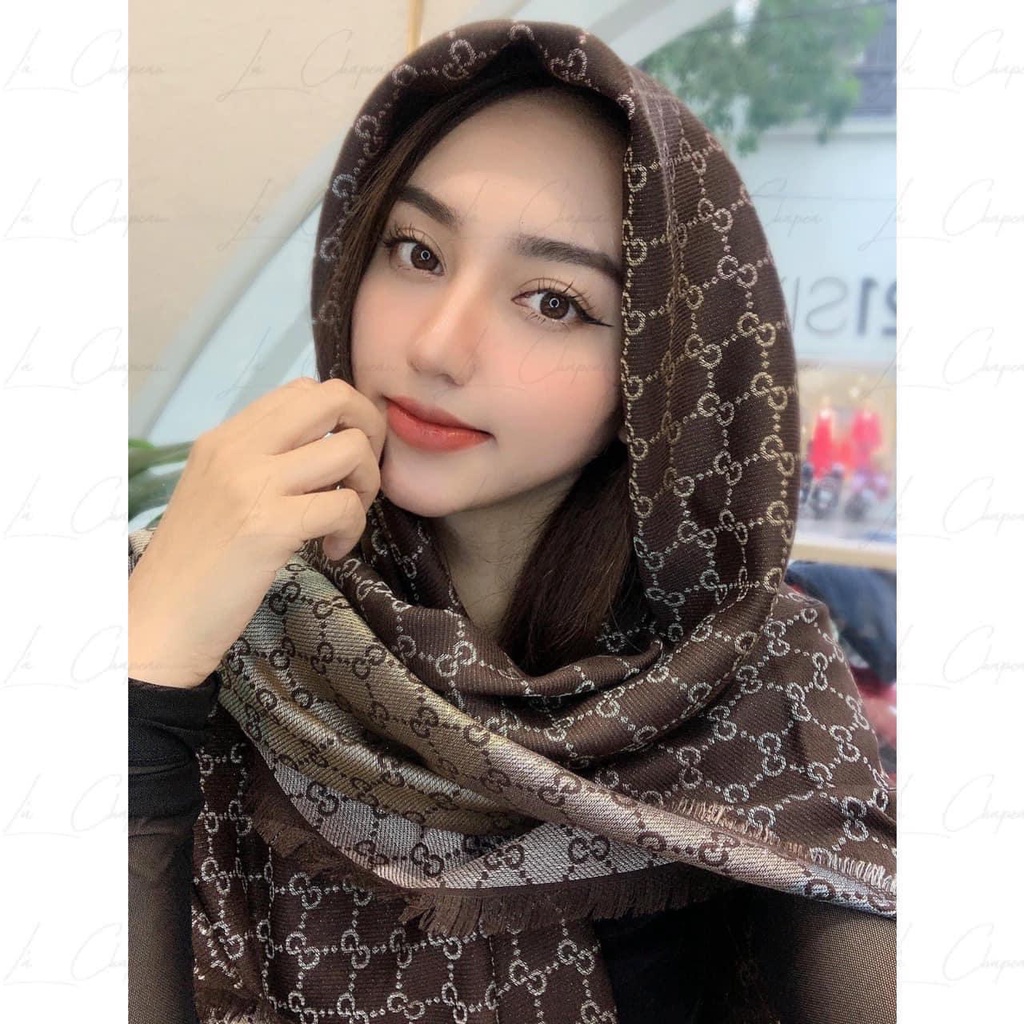 Khăn Lụa Hiệu bản vuông 140cm - Khăn choàng hàng có sẵn