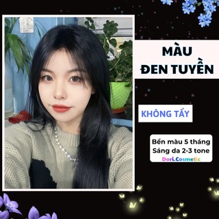 Thuốc nhuộm tóc màu đen tuyền . combo thuốc nhuộm tóc tại nhà