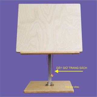 Bàn đọc sách - bàn gỗ xếp gọn - màu gỗ tự nhiên