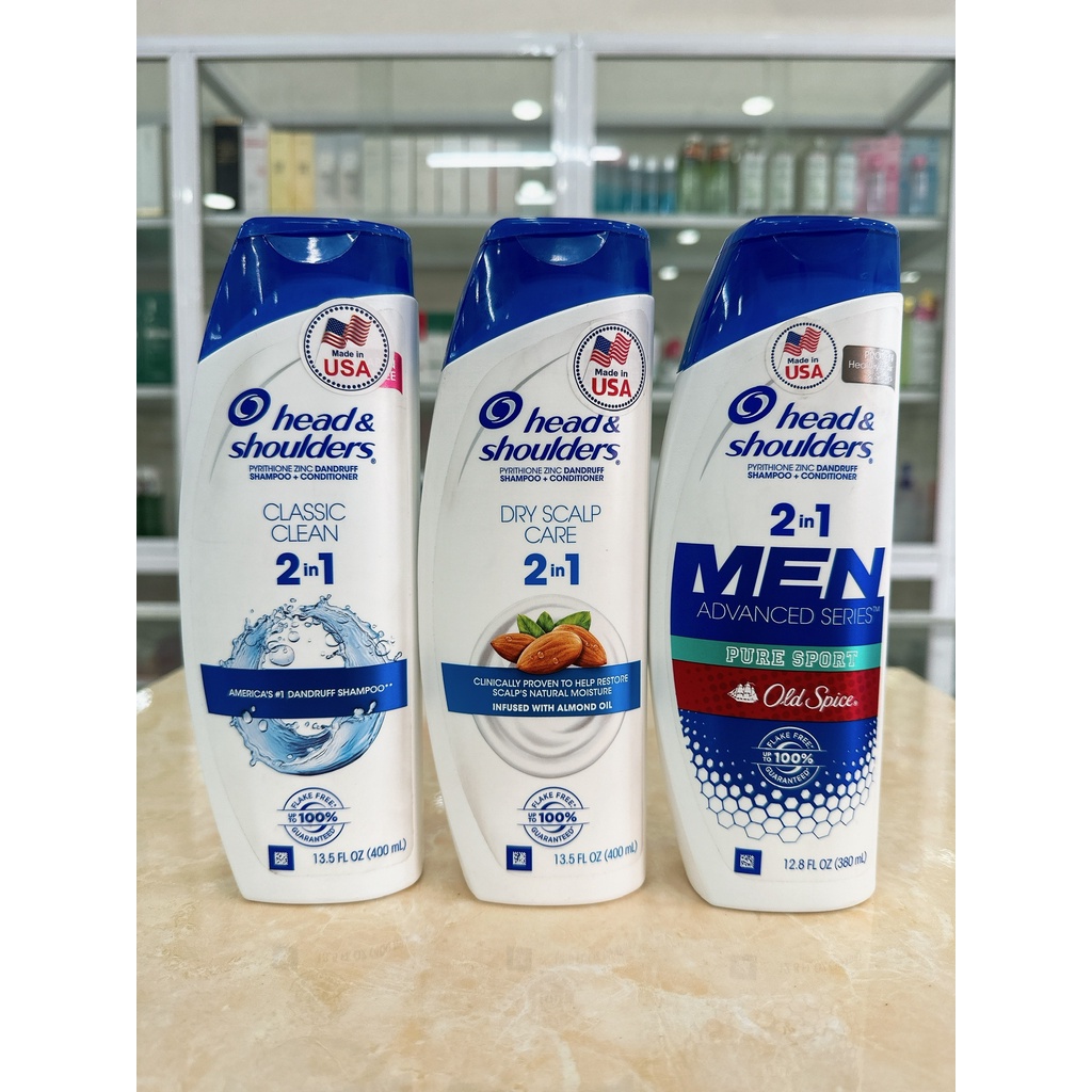 Dầu Gội Và Xả 2in1 Head &amp; Shoulders 400ml USA