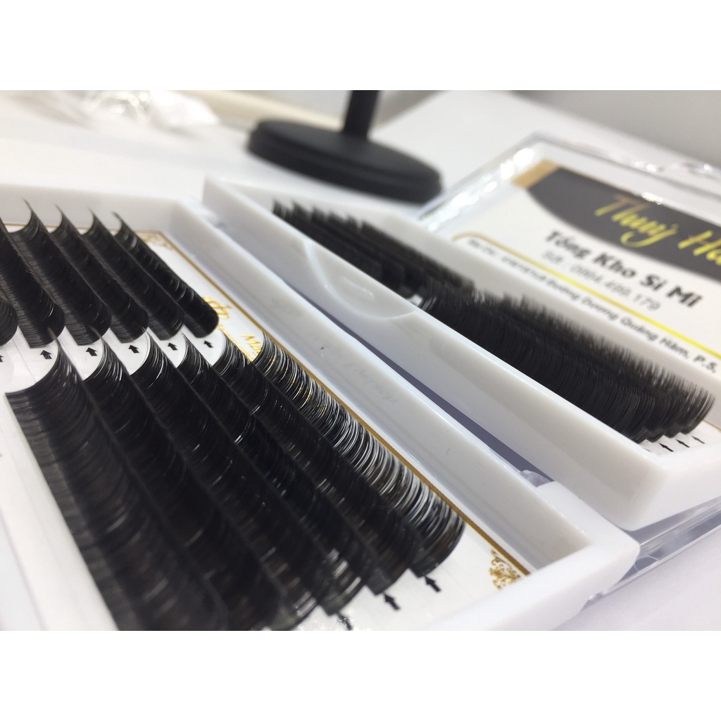 mi khay lông quạ mix (8-13)mm độ cong C-CC-D - DỤNG CỤ NỐI MI THÚY HÀ