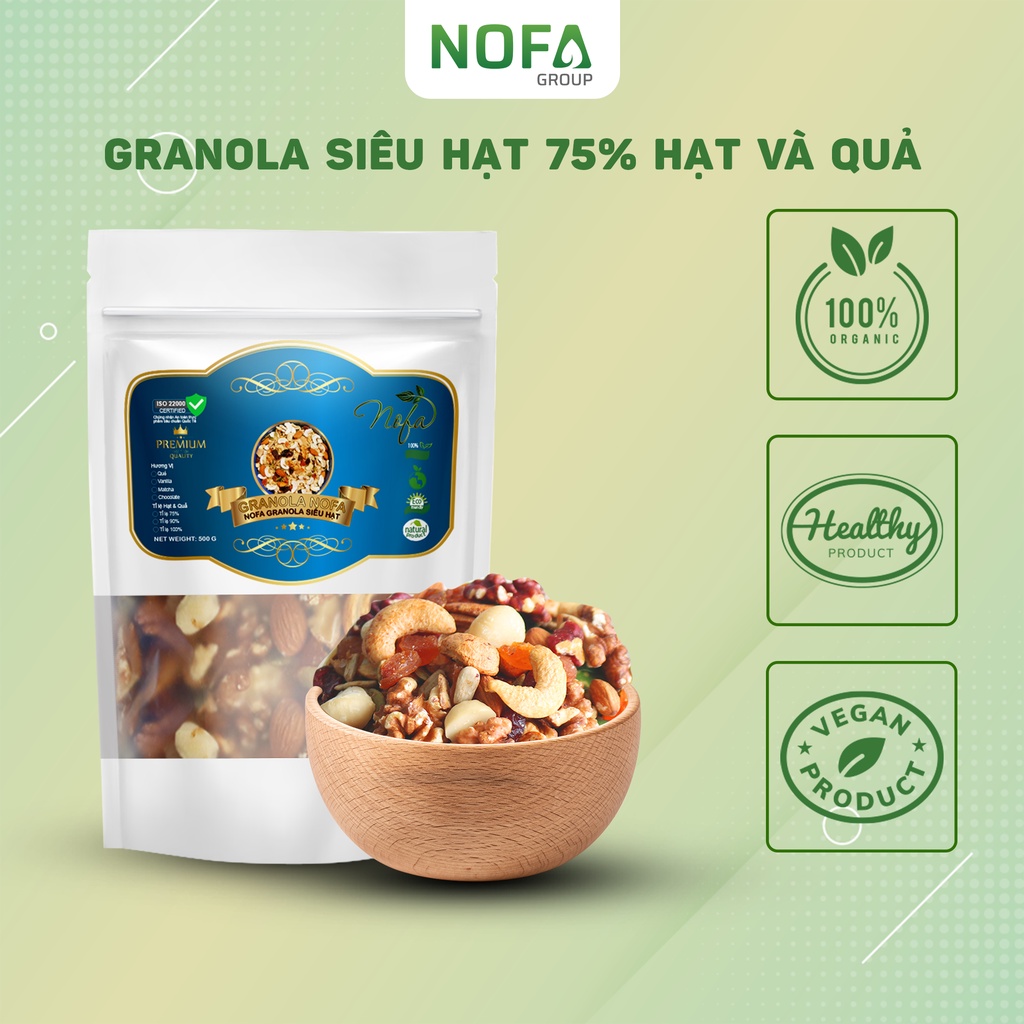 Granola Siêu Hạt & Quả Nofa 500Gr