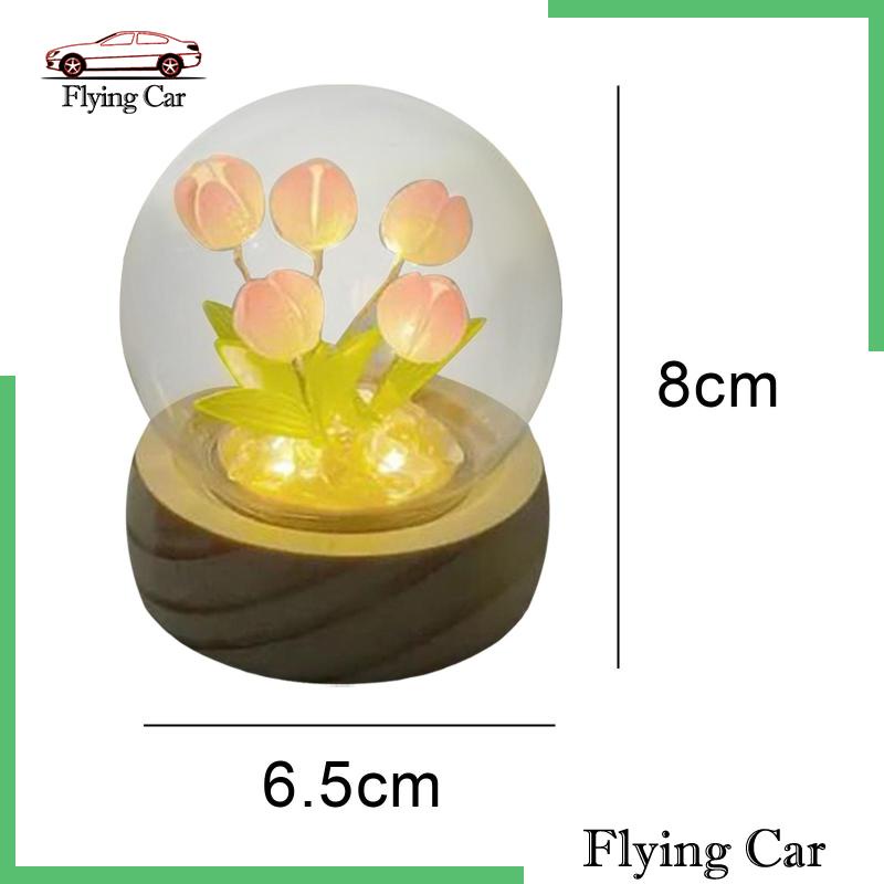 Bộ 2 Đèn Ngủ Hình Bông Hoa Dùng Trang Trí Bàn DIY