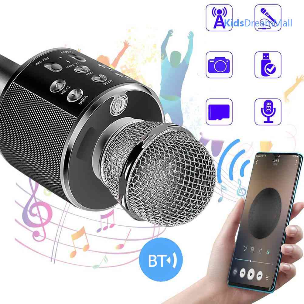 Mới Micro Bluetooth Không Dây Cầm Tay Hát Karaoke KTV