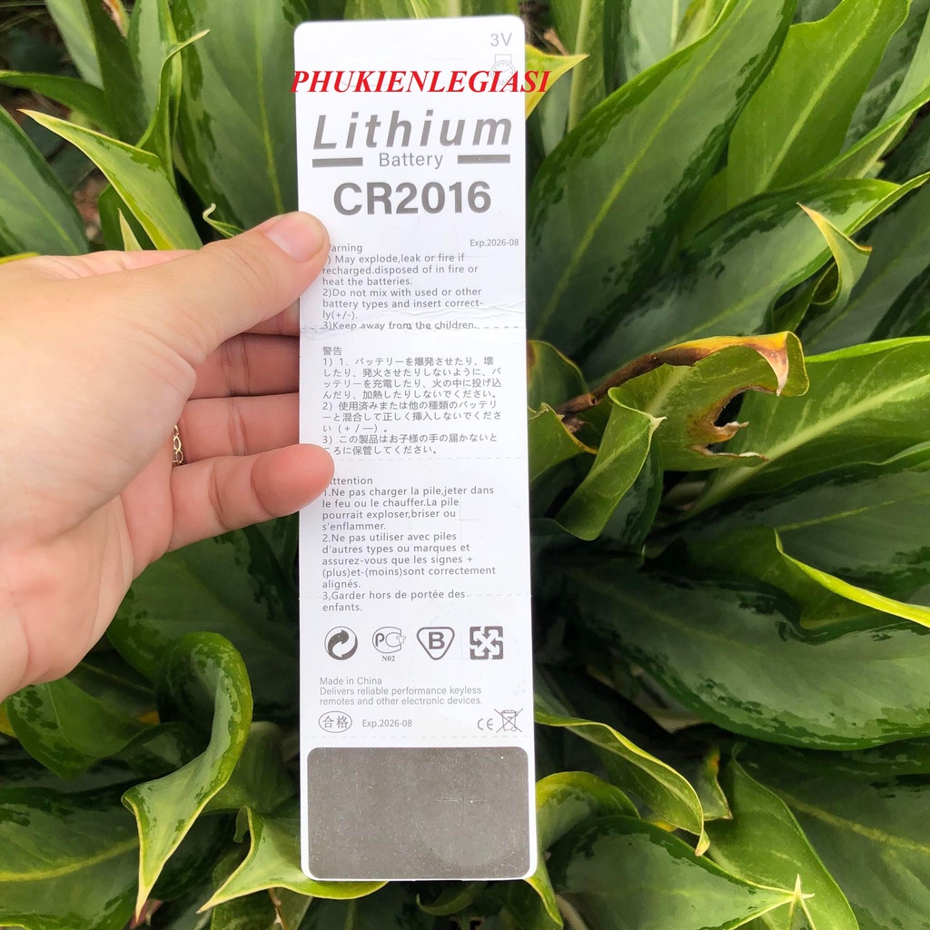 Pin CR2016 ECR2016 KCR2016 BR2016 LM2016 điện áp 3V