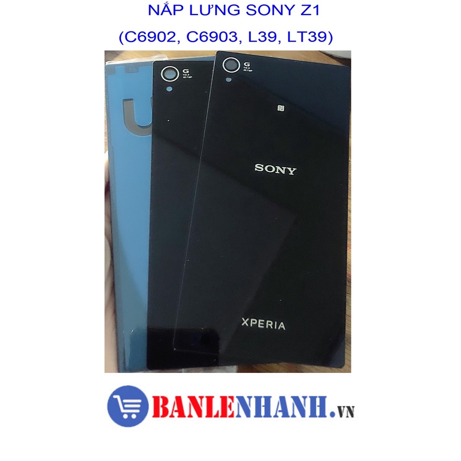 NẮP LƯNG SONY Z1 MÀU ĐEN
