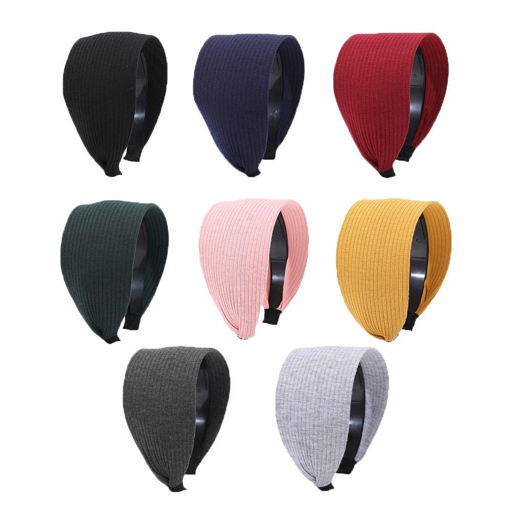 Băng Đô Cài Tóc Dệt Kim Chống Trượt Đơn Giản Thời Trang Cho Nữ