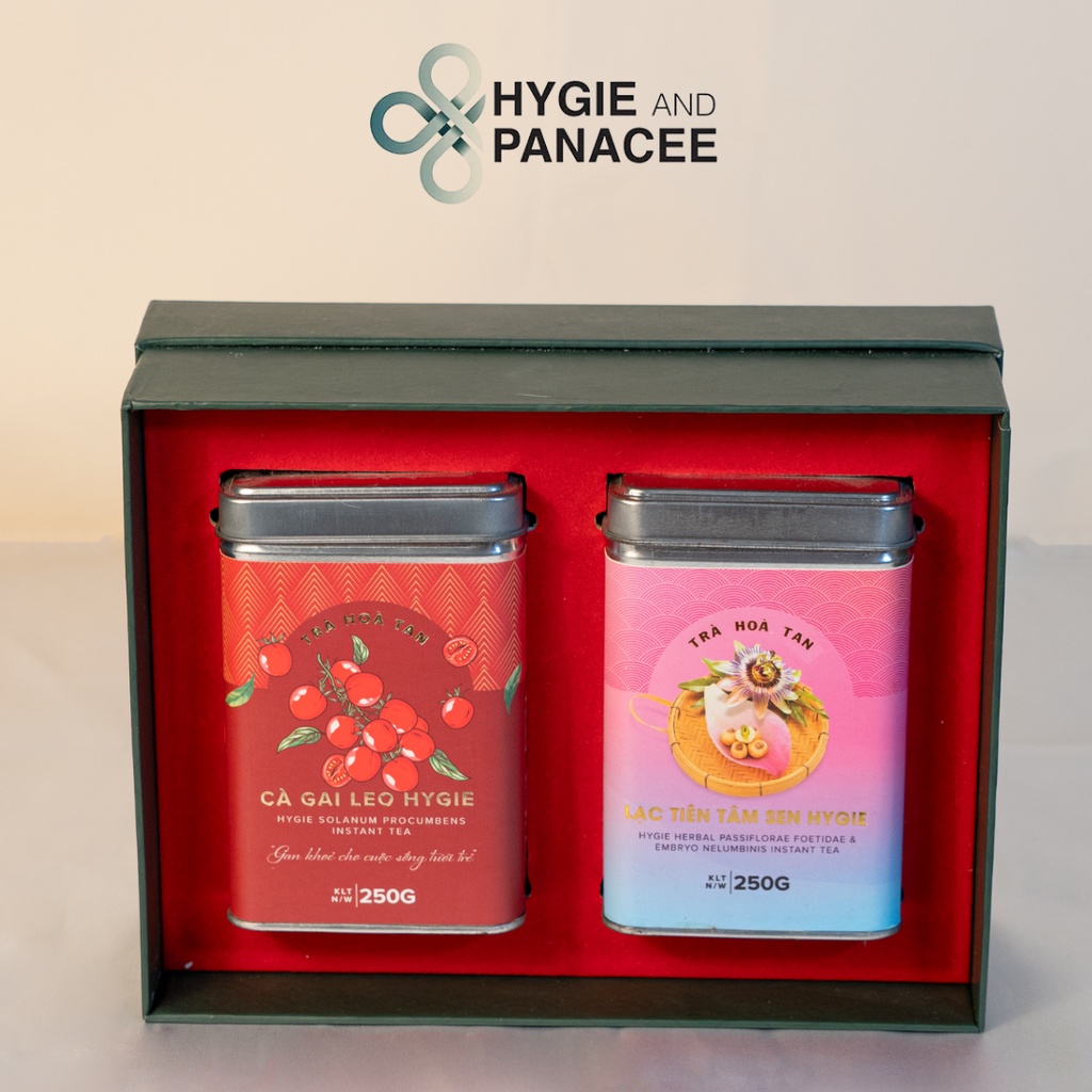 Vỏ hộp quà tặng Hygie&Panacee - set 2 trà / 3 trà (loại 250g)