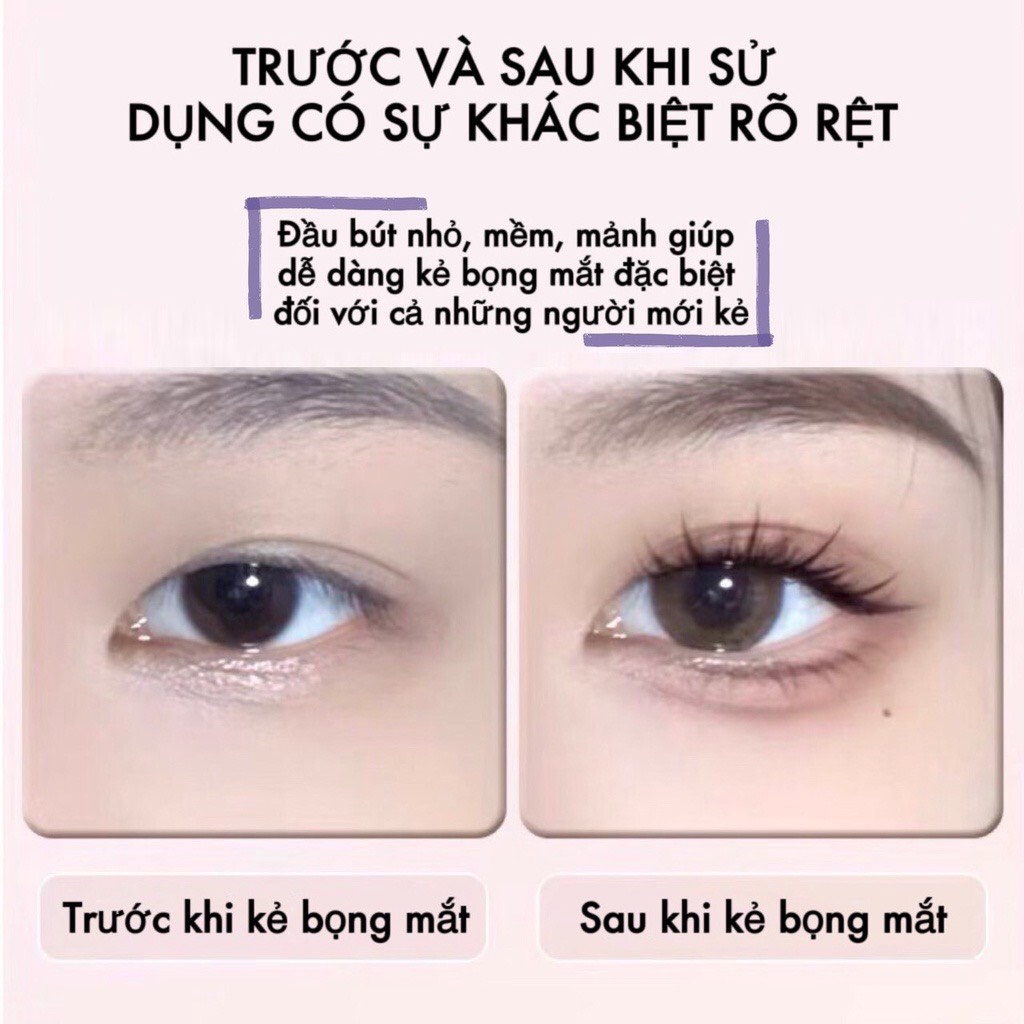 Bút kẻ bọng mắt GOGO TALES nét mảnh dễ kẻ chống nước lâu trôi nét mảnh chống nước lâu trôi GT309 GOGO93