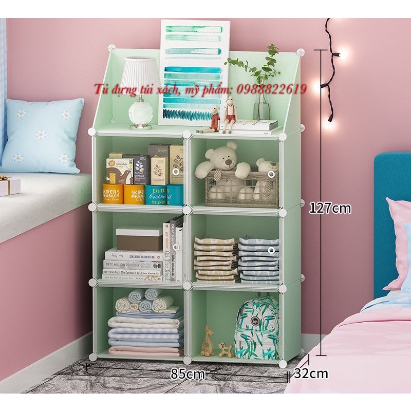 Tủ để Túi Xách, Mỹ Phẩm, Quần Áo, Decor. Tủ lắp ghép.