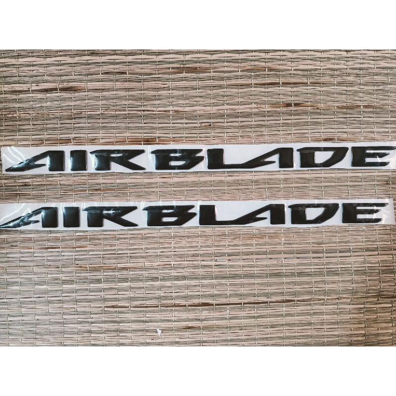 Bộ chữ nổi AirBlade màu đen bóng