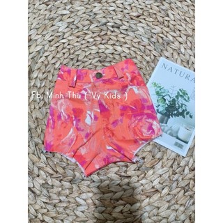 Quần Short Kaki Thun Dành Cho Bé Gái (8-30kg)