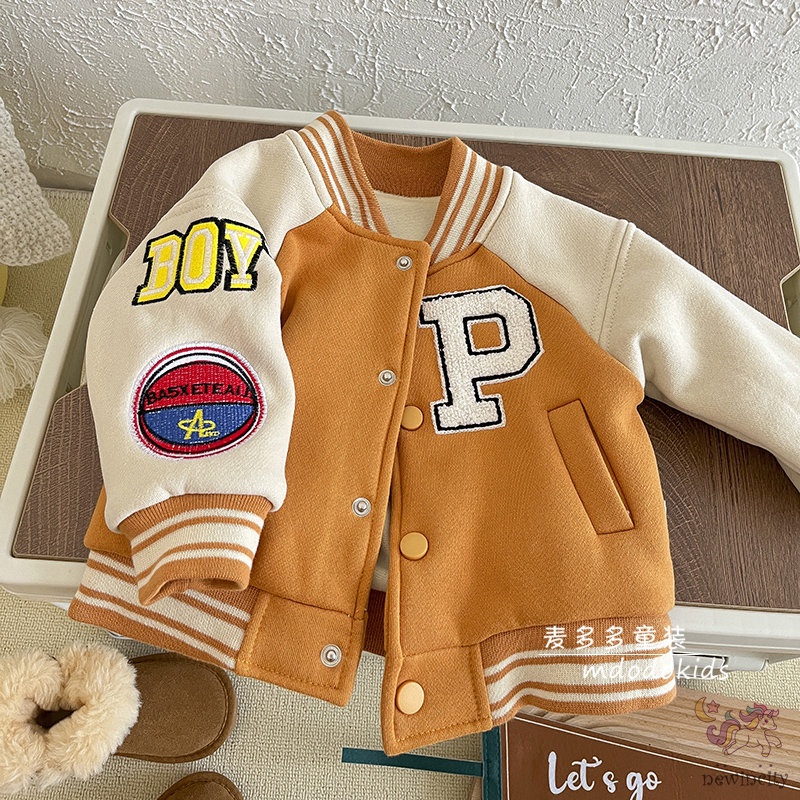 Áo Khoác Bóng Chày Phong Cách Hàn Quốc Cho Bé