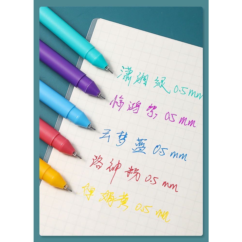 Set 5 Bút Morandi Ngòi 0.5mm 5 Màu Sắc Xinh Xắn