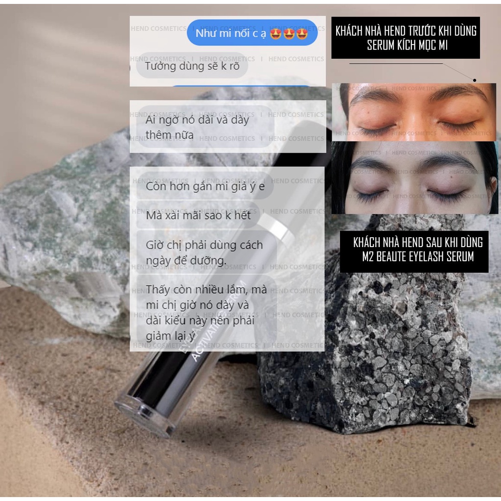 Set serum mọc mi và mascara dưỡng mi M2 Beaute Day & Night Beauty Set