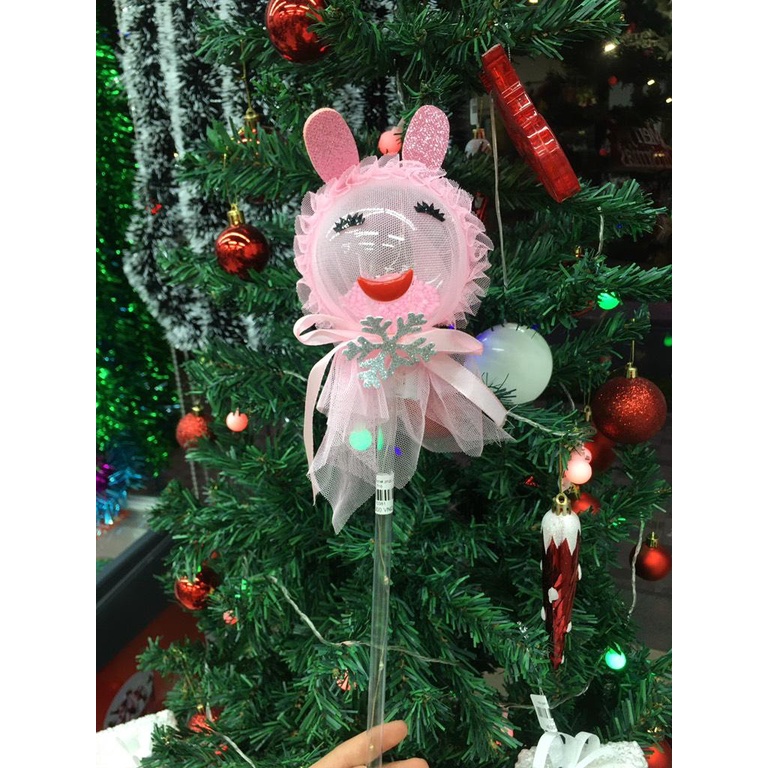 Gậy đồ chơi noel phát sáng, gậy giáng sinh cute cho bé