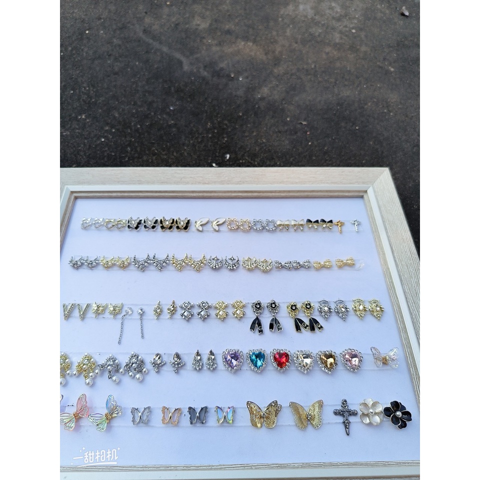 Charm nail 50 mẫu hợp kim  gắn trang trí móng tay chọn lẻ