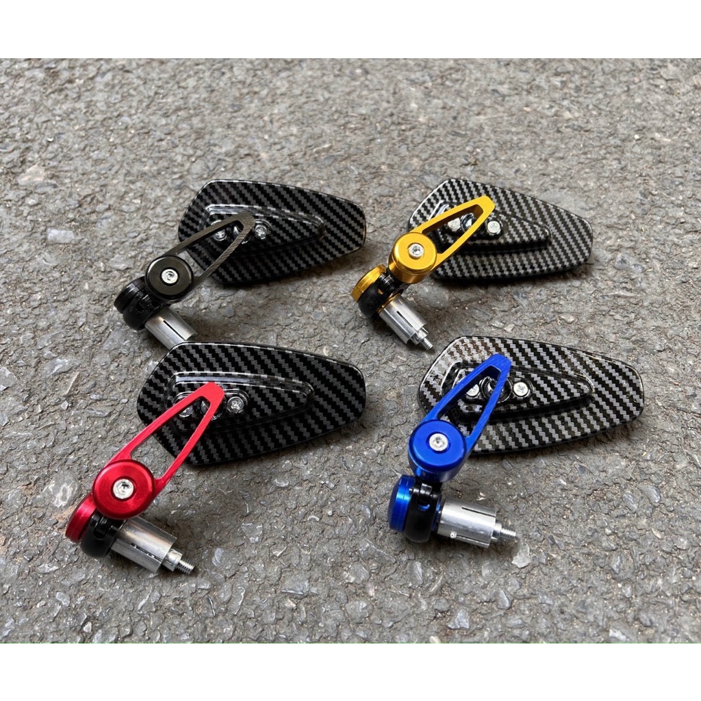 Gương Gù lắp tay lái Lưng carbon hàng đẹp nhôm nguyên khối