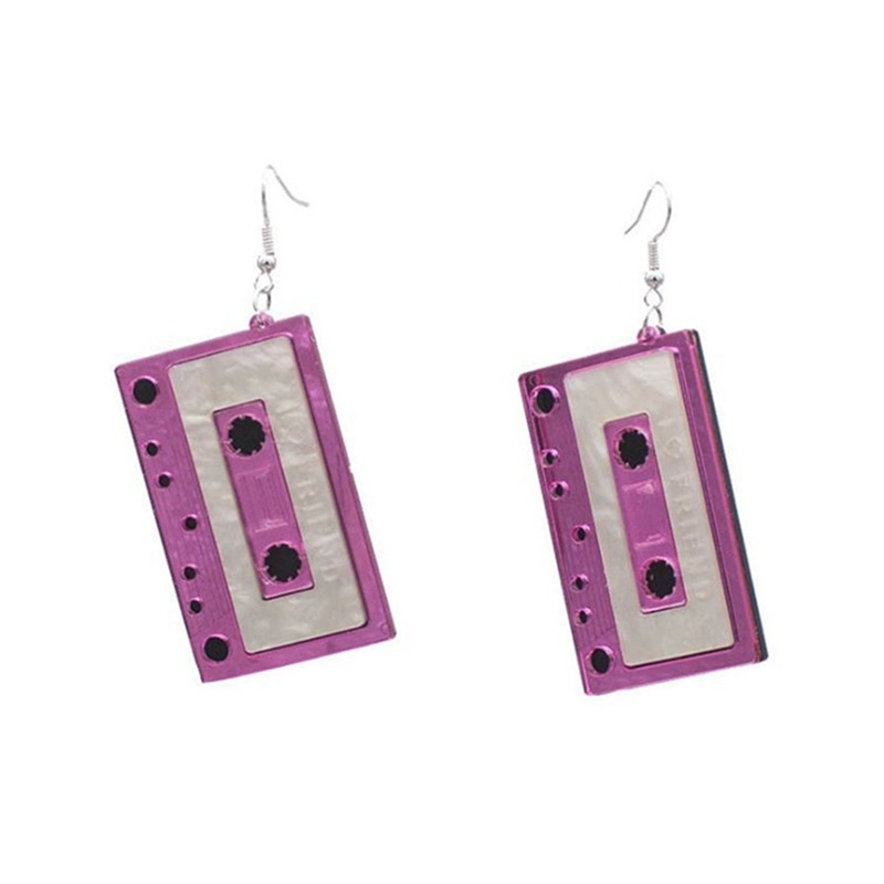 Ygt Đôi Khuyên Tai Dài Bản Lớn Bằng Acrylic Kiểu Băng Cát Sét Cổ Điển Lãng Mạn Cho Nữ