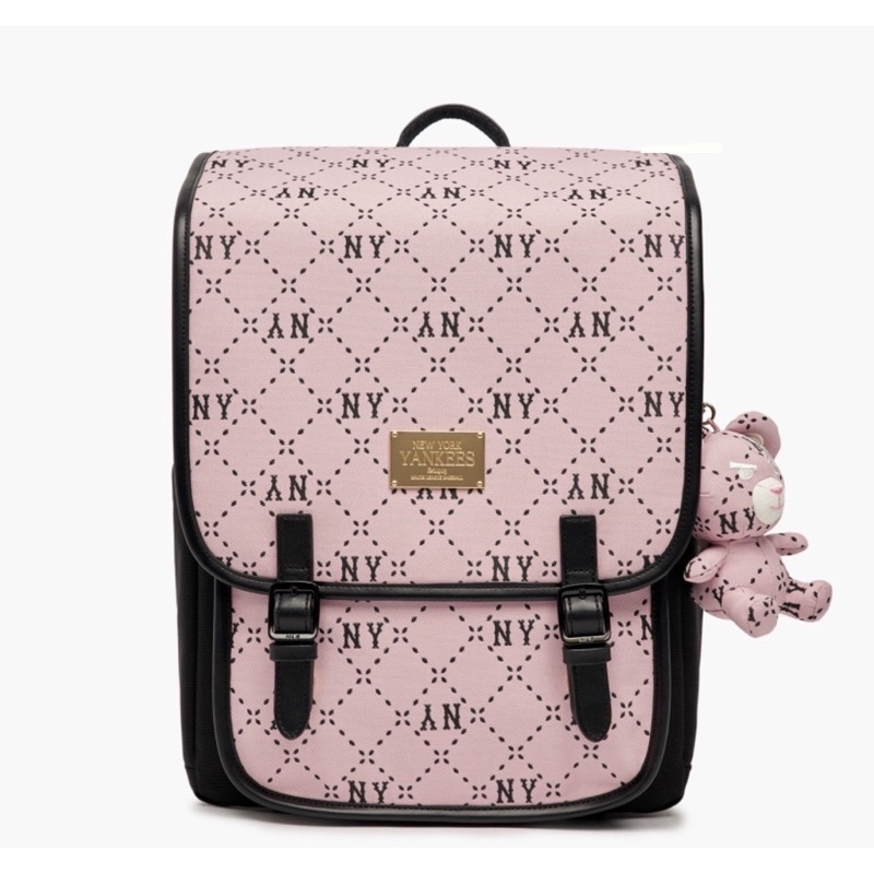 Balo MLB Dia monogram backpack New York sheep's Màu Hồng 7Abkmd13N-50Pks