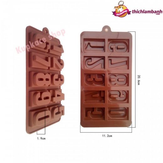 Khuôn Silicon Số Chữ Nhật