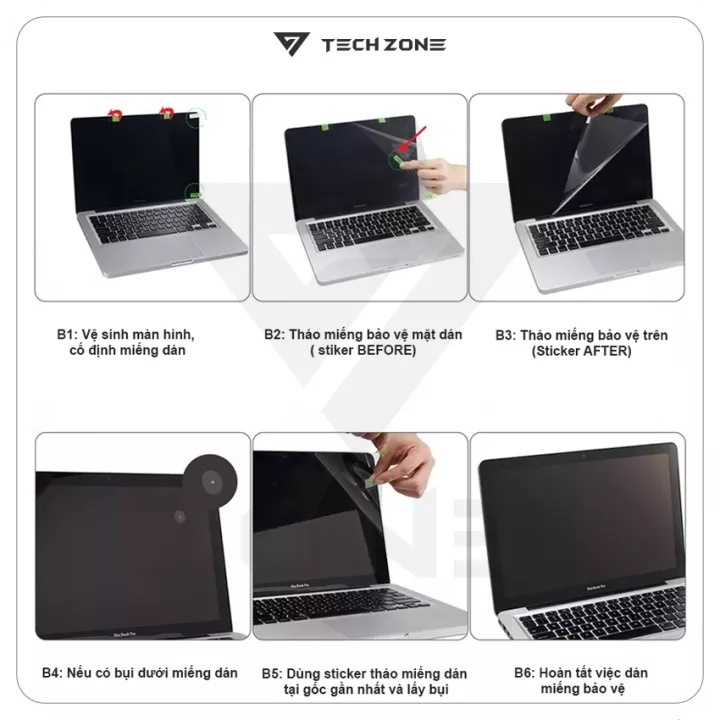 BỘ 5 MÓN, mếng bảo vệ màn hình laptop Dell Latitude/ Dell Vostro/ Dell Inspiron chống trầy, ánh sáng xanh