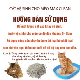 Cát Đất Sét Max Clean Vệ Sinh Cho Mèo