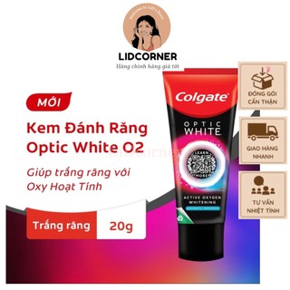 Kem Đánh Răng Colgate Optic White O2 làm trắng răng đột phá với Oxy Hoạt Tính 20g/ tuýp