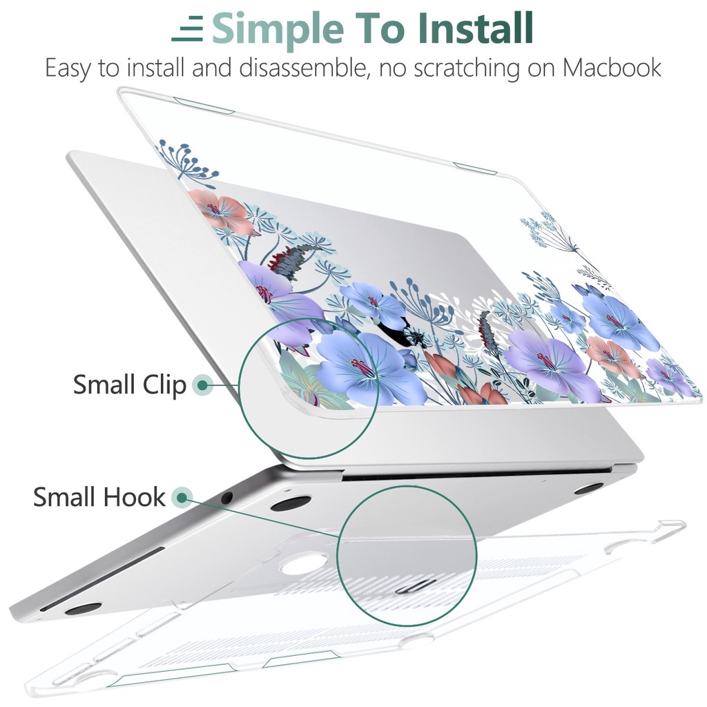 Ốp Bảo Vệ Cho MacBook Pro Air M2 M1 2020 2022 A2681 A2338 A2337 Air13 A1466 A2179 A1932 Retina Pro13 14 15 16inch 2021 2019 2018 A1502 A2141 A1708 A2159 A215