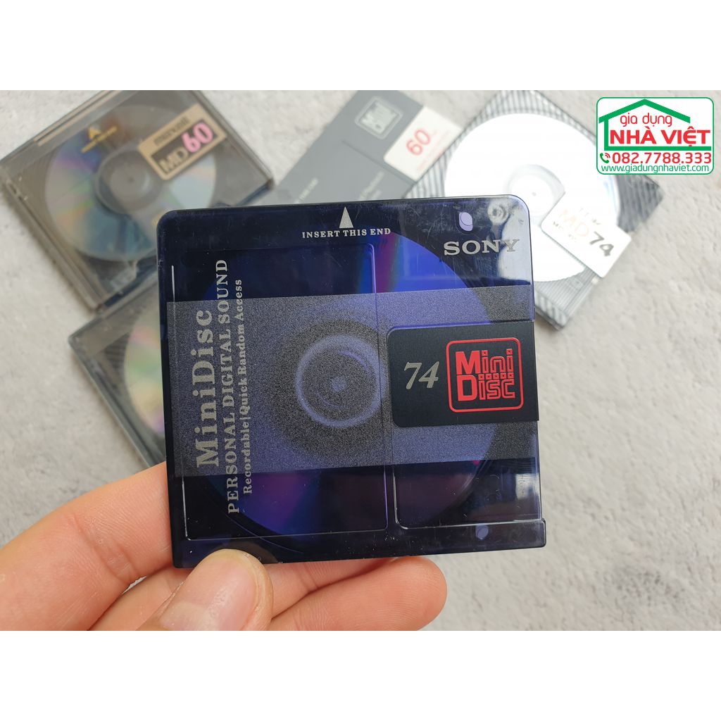 Đĩa MD minidisc nội địa đã qua sử dụng đủ hộp có sẵn nội dung cho phép ghi thâu lại