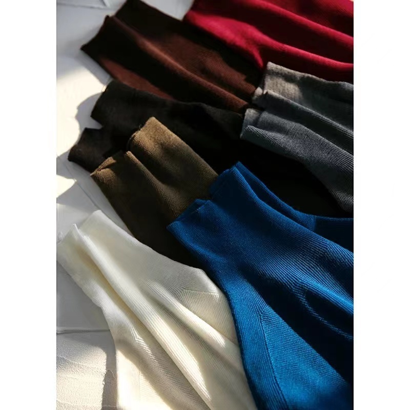 Áo Len Tay Dài Cổ Cao Thời Trang Dành Cho Nữ