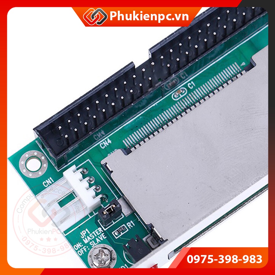 Adapter chuyển đổi thẻ nhớ CF sang IDE 40pin 3.5 inch chân đực gắn vỏ case, dùng cho máy tính PC máy công nghiệp CNC PLC