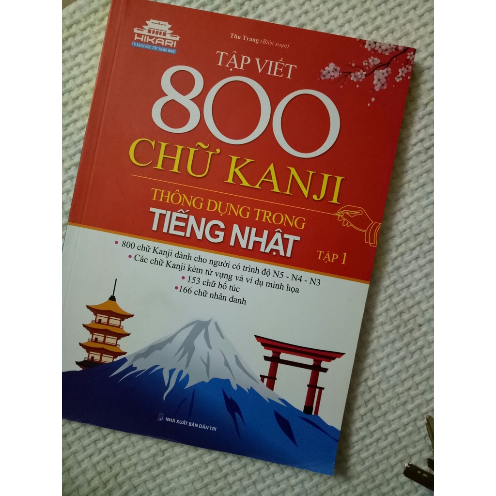 Sách - Tập viết 800 chữ KANJI thông dụng trong tiếng Nhật - Tập 1