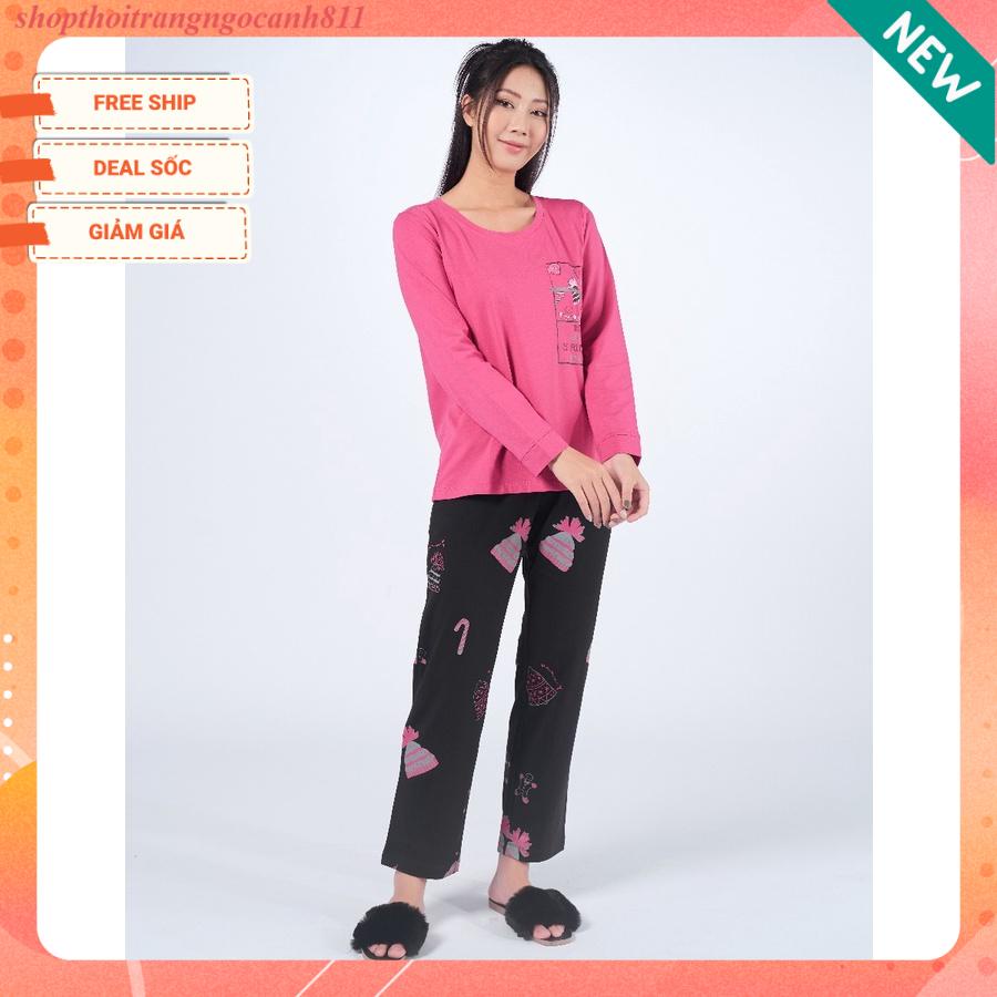 Bộ ngủ cotton thu đông Winny 22531