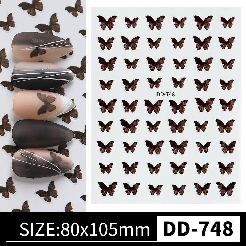 Sticker nail bướm hoa quả lá dán trang trí móng HK NAIL ACCESSORIES