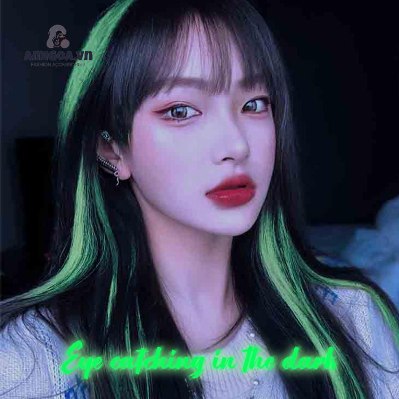 ✨✨Tóc Giả Dạ Quang Hấp Thụ Ánh Sáng Đầu Tiên / Tóc Thẳng Nối Dài