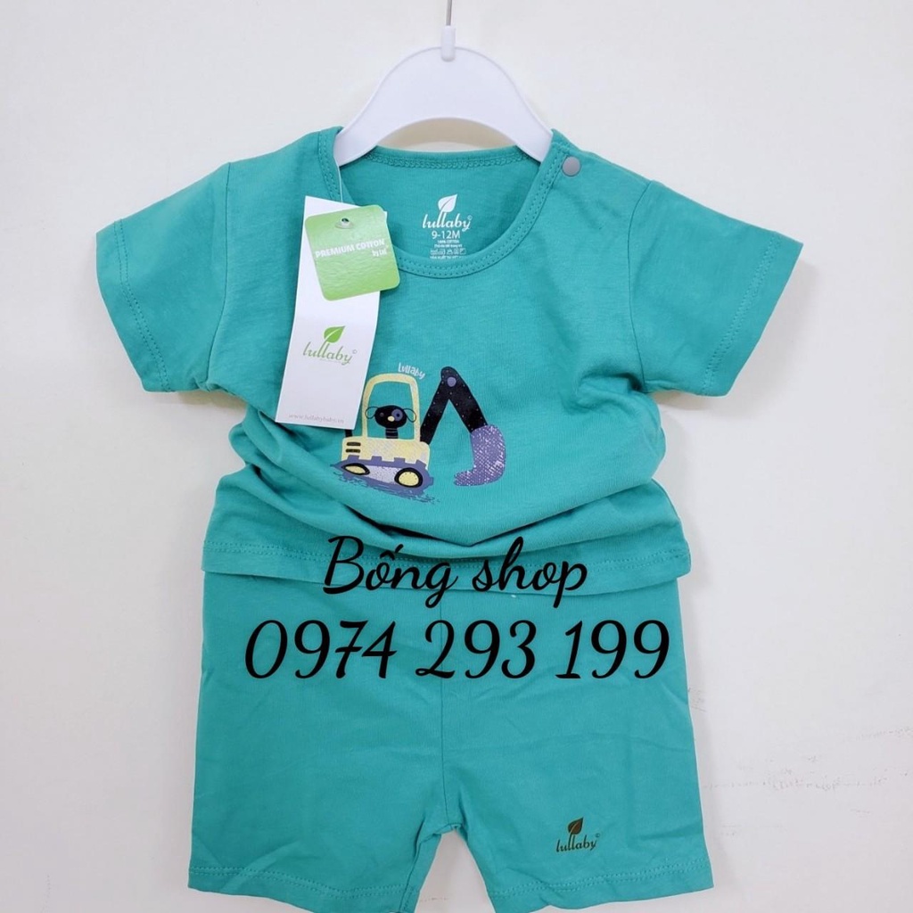 Lullaby 2023 Bộ cộc cài vai vải cotton mỏng mềm mát cho bé trai/ bé gái (6-16kg)