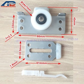 Bánh xe ray cửa lùa, bánh xe trượt ray cửa lùa