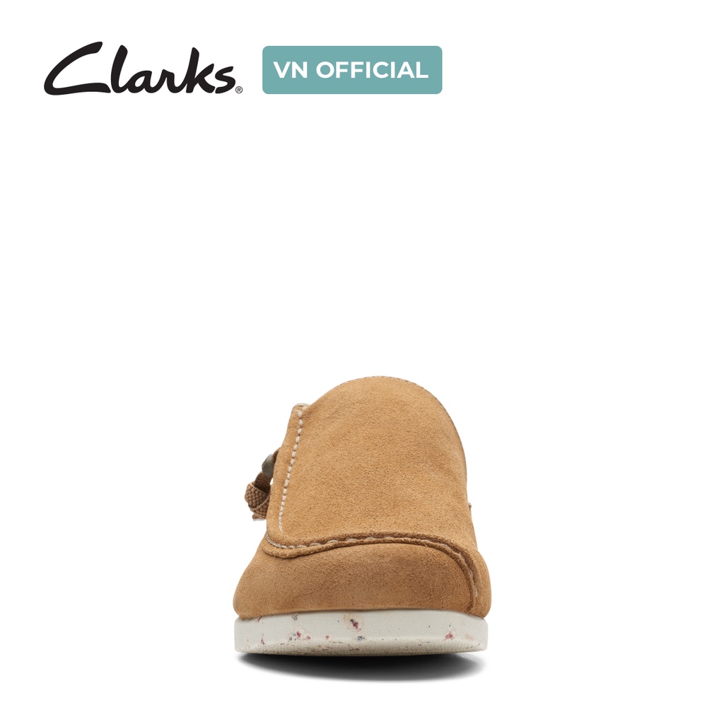 Giày sục Da Nam Clarks ShacreLite Sun màu Dark Sand