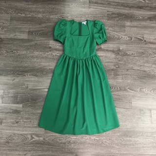 Đầm Midi Cổ vuông chất kate thun co giãn Express(2918)